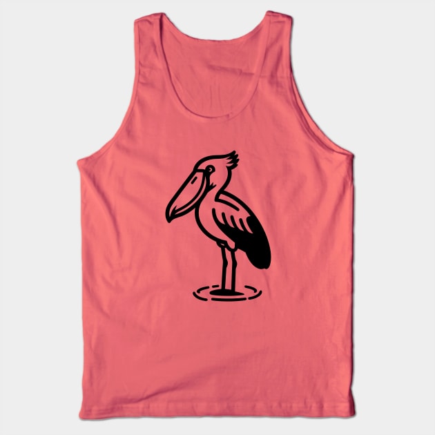 Shoebill Stork Tank Top by KayBee Gift Shop